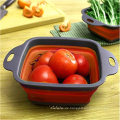 BPA Free Silicon Collapsible Colander Fruit Sieb